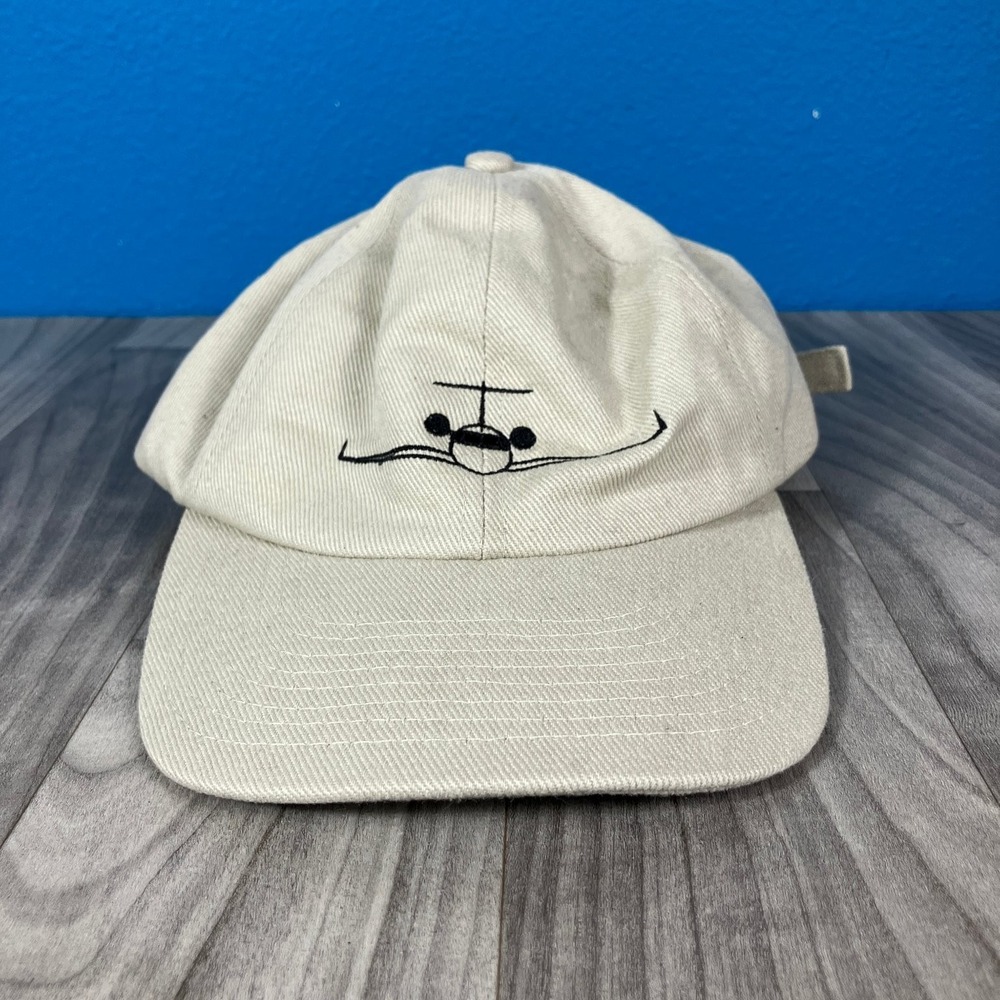 Fersten Worldwide Bombardier Airplane Logo Adjustable Baseball Cap Men's Beige